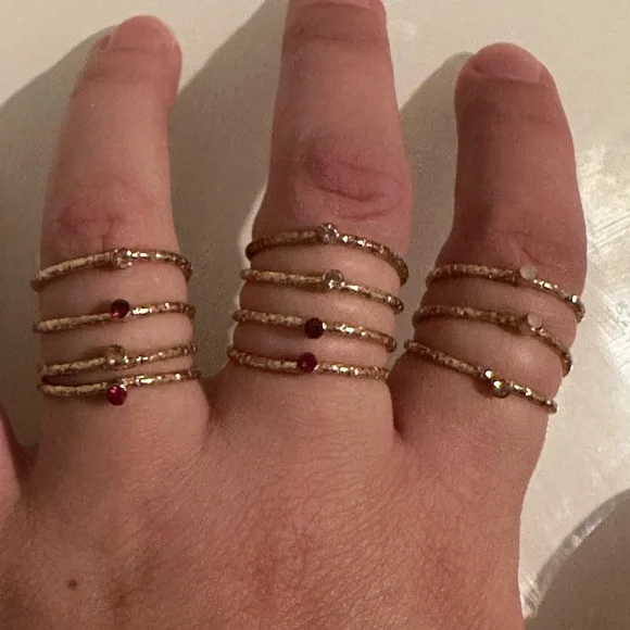Simple Gold Rings - Picture 3 of 3
